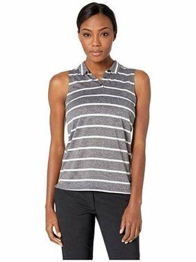 Nike Women's Dri-FIT Sleeveless Striped Golf Polo Size Medium